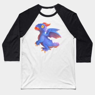 Blue tailless small dragon Baseball T-Shirt